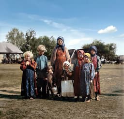 Крестьянские дети. Саратовская губерния, 1906... image preview