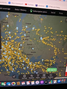 Небо над Европой прямо сейчас image preview